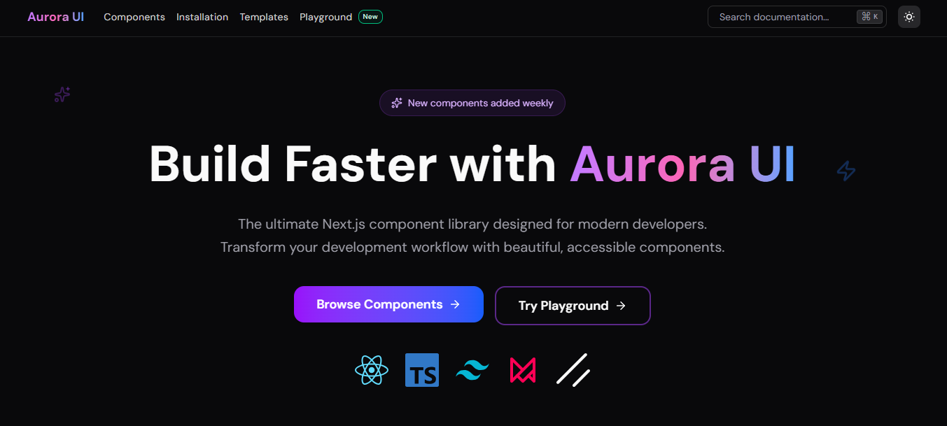 Aurora UI - A Modern, Scalable UI System cover