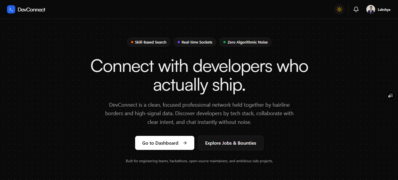 DevConnect — screenshot 1