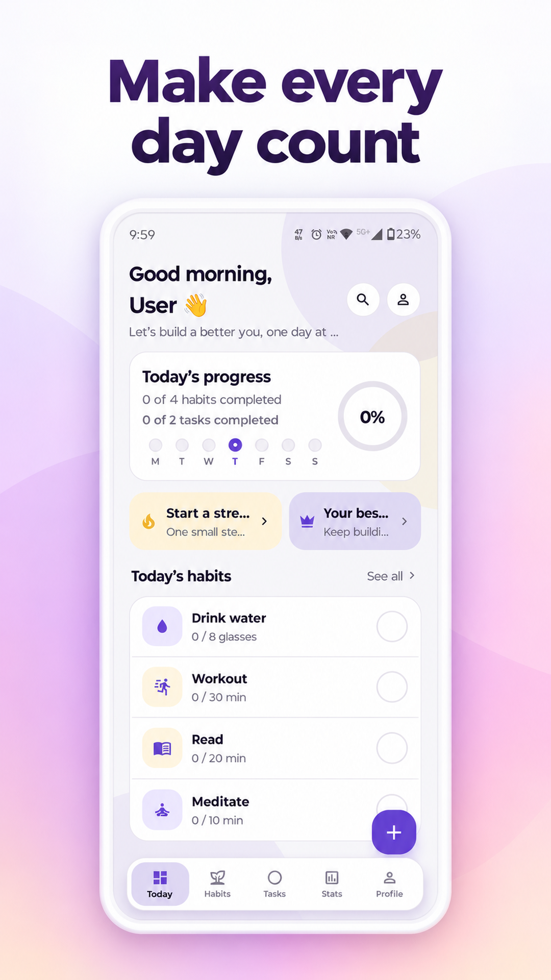 Habitly — today